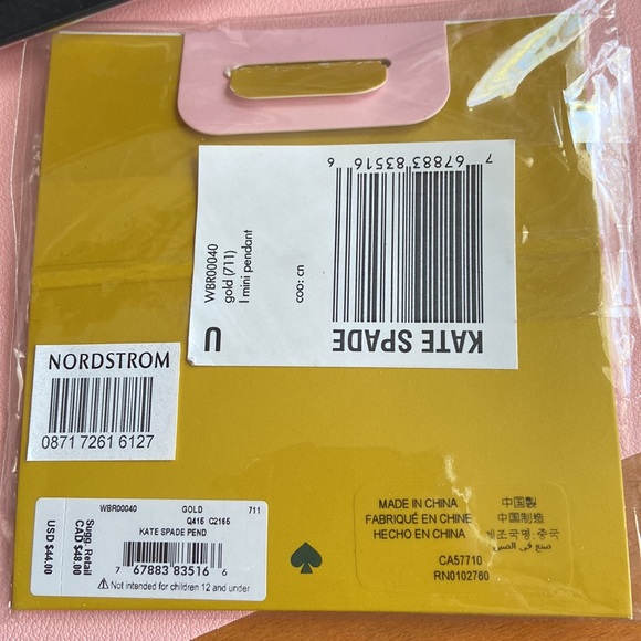 Brand New Unopened L Mini Pendant from Kate Spade - Picture 2 of 2